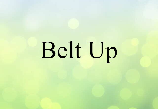 belt up