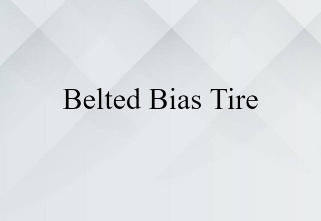 belted-bias tire