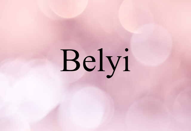 Belyi