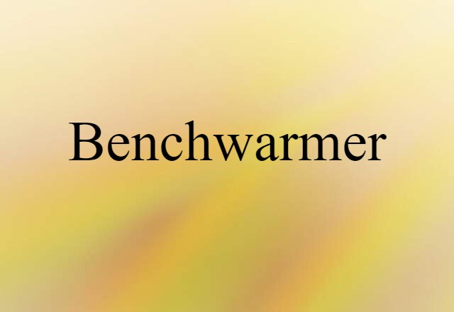 benchwarmer