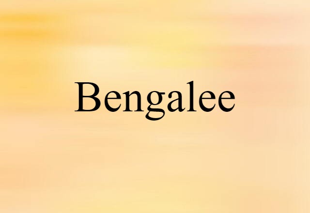 Bengalee