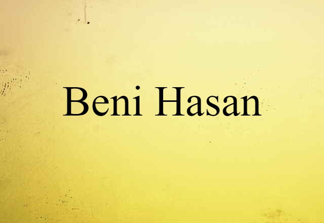 Beni Hasan