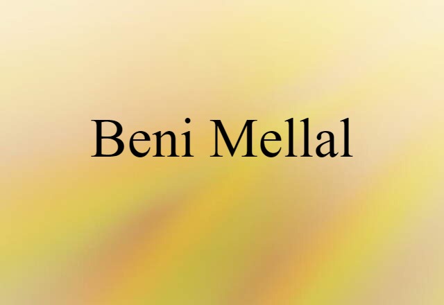 Beni Mellal