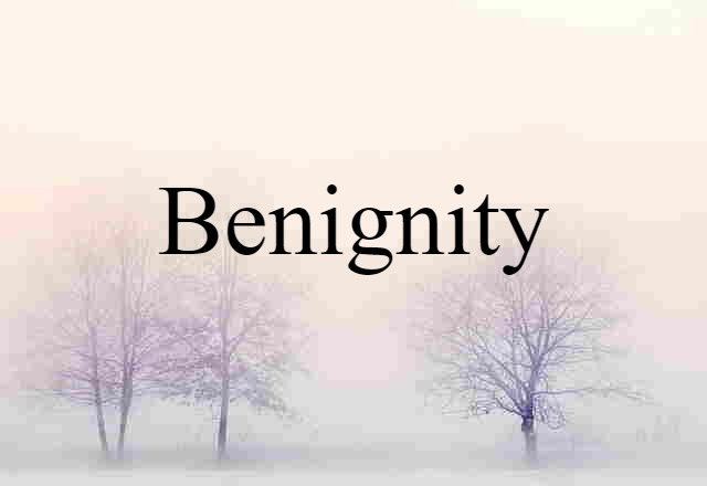 Benignity (noun) Definition, Meaning & Examples