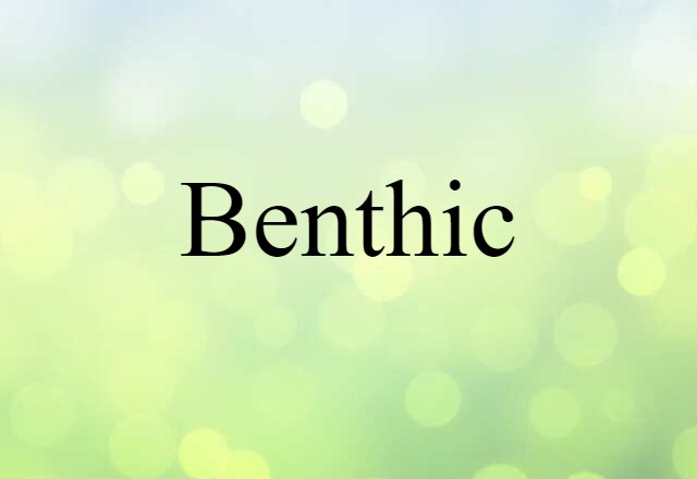 benthic