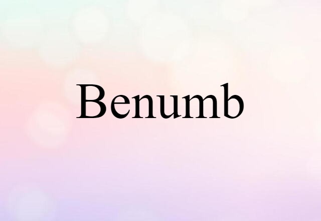 benumb