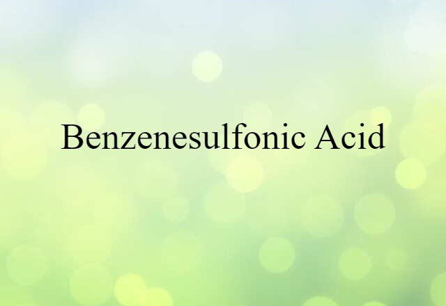 benzenesulfonic acid