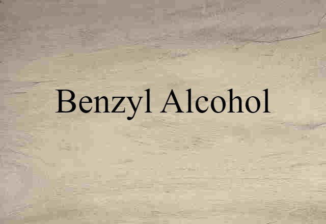 benzyl alcohol