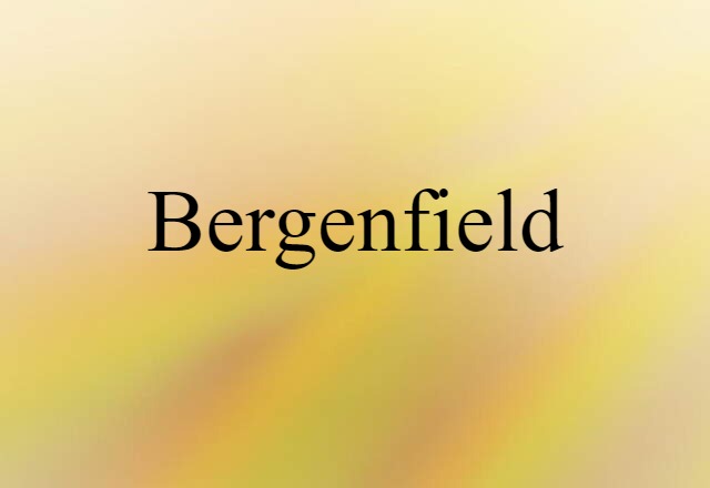 Bergenfield