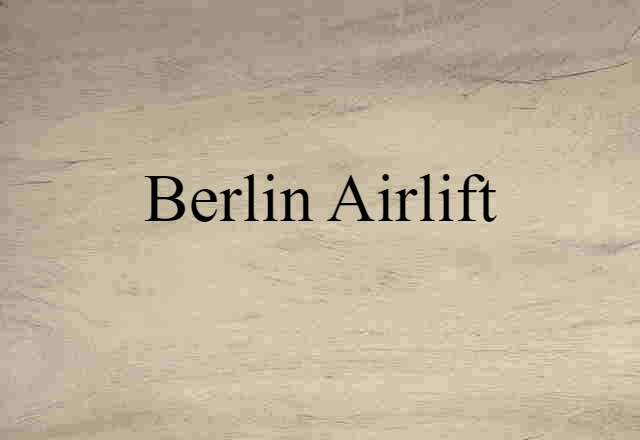 Berlin airlift