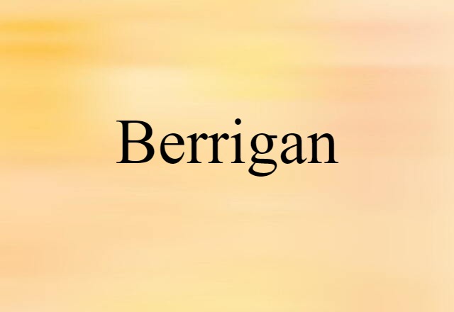 Berrigan