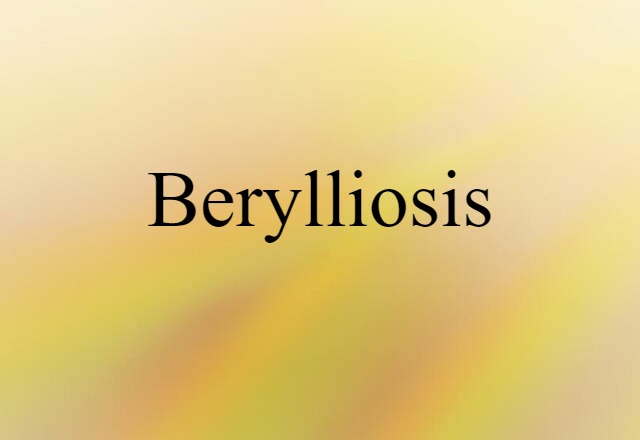 berylliosis