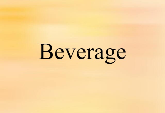 beverage