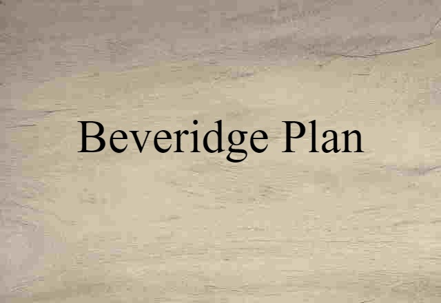 Beveridge plan