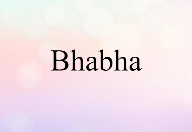 Bhabha