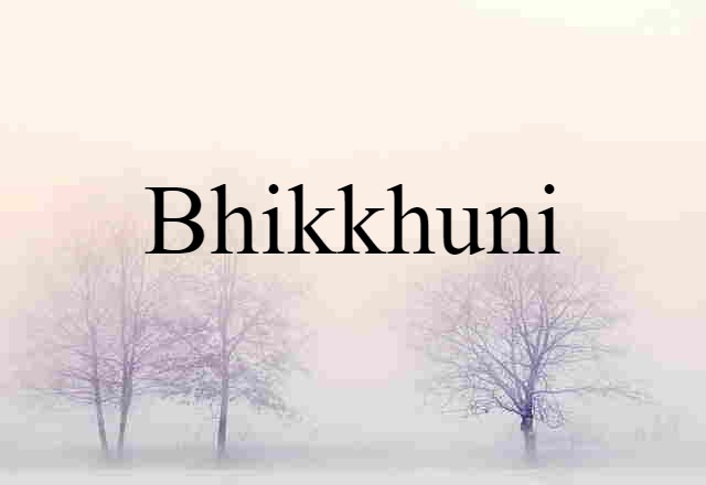 bhikkhuni