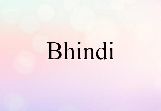 bhindi