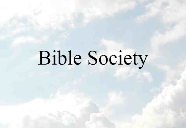 Bible Society