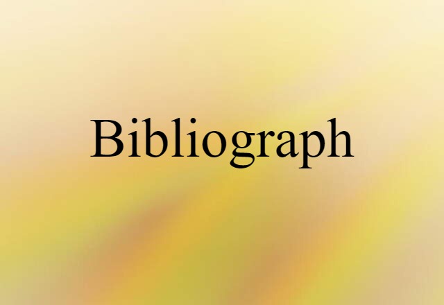 bibliograph