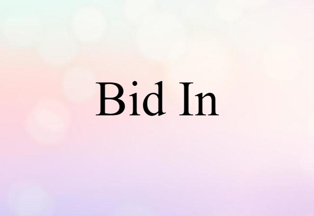 bid in