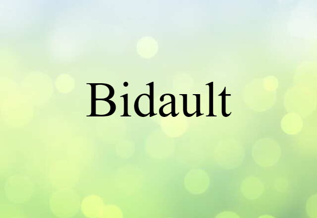 Bidault