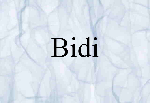 bidi