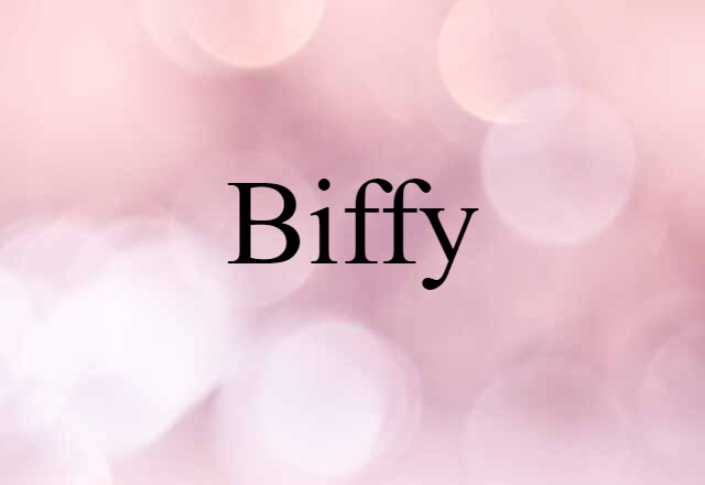 Biffy (noun) Definition, Meaning & Examples