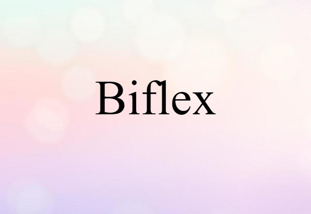 Biflex (noun) Definition, Meaning & Examples