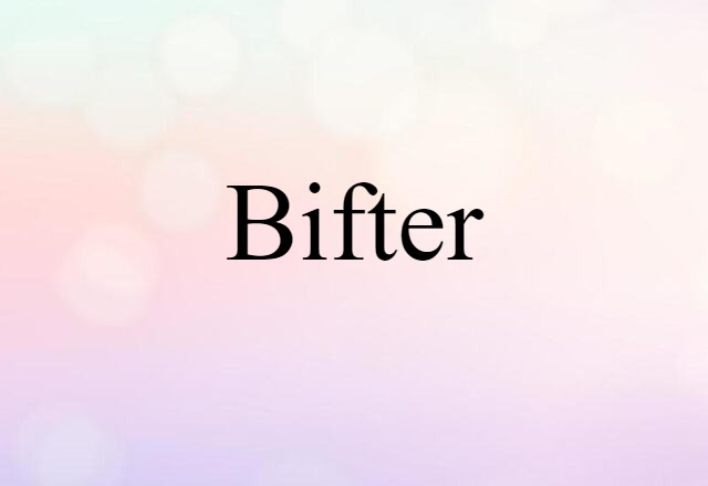 Bifter (noun) Definition, Meaning & Examples