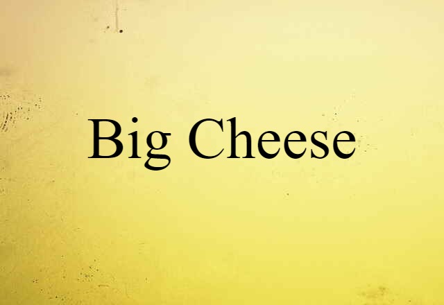 Big Cheese (noun) Definition, Meaning & Examples