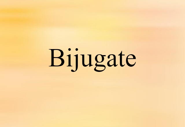 Bijugate (noun) Definition, Meaning & Examples