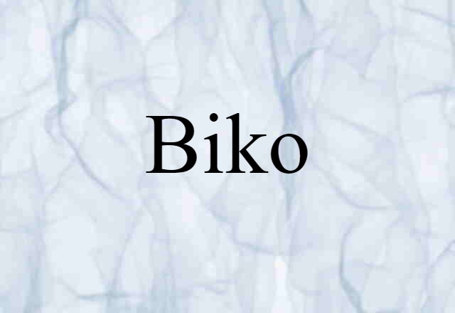 Biko (noun) Definition, Meaning & Examples