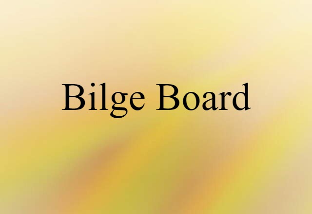 bilge board