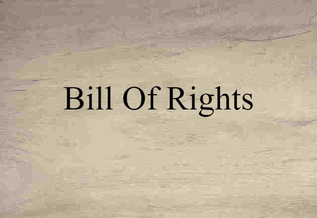 Bill of Rights