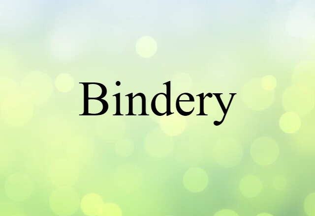 bindery