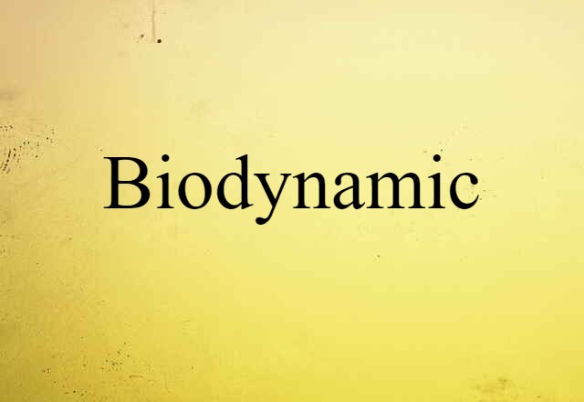 biodynamic