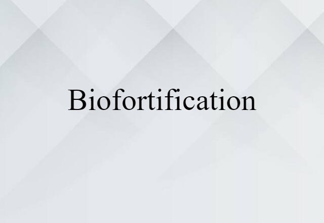 biofortification