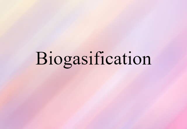 biogasification