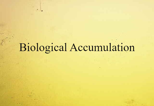 biological accumulation