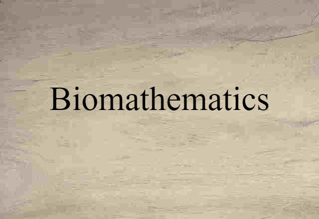 biomathematics