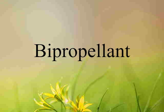 Bipropellant (noun) Definition, Meaning & Examples