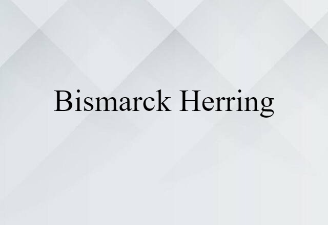 Bismarck herring