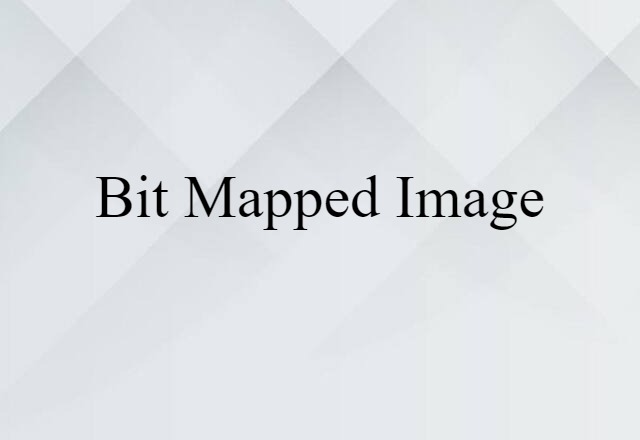 bit-mapped image