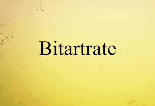 bitartrate