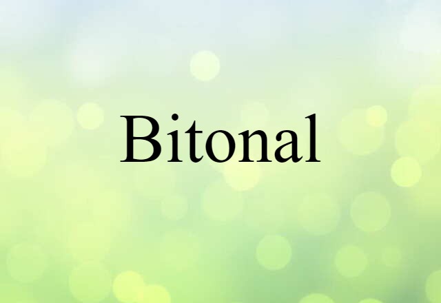 bitonal