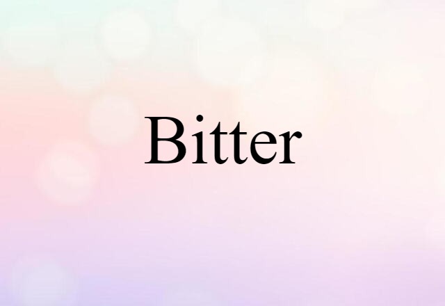 bitter