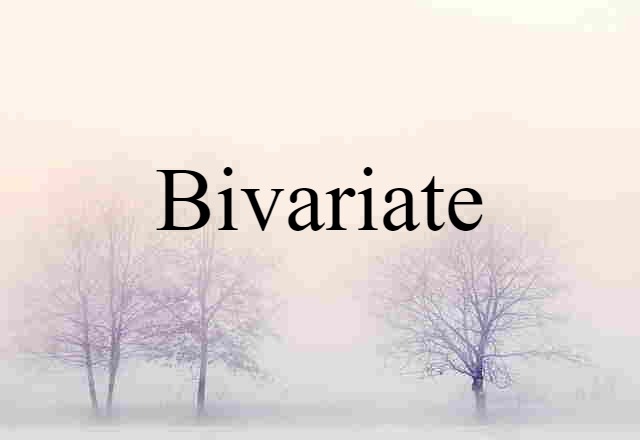 Bivariate (noun) Definition, Meaning & Examples