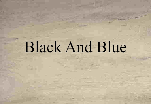 black-and-blue