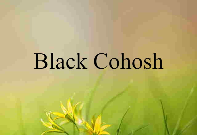 black cohosh