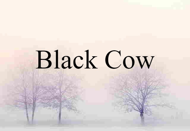 black cow